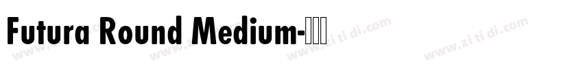 Futura Round Medium字体转换